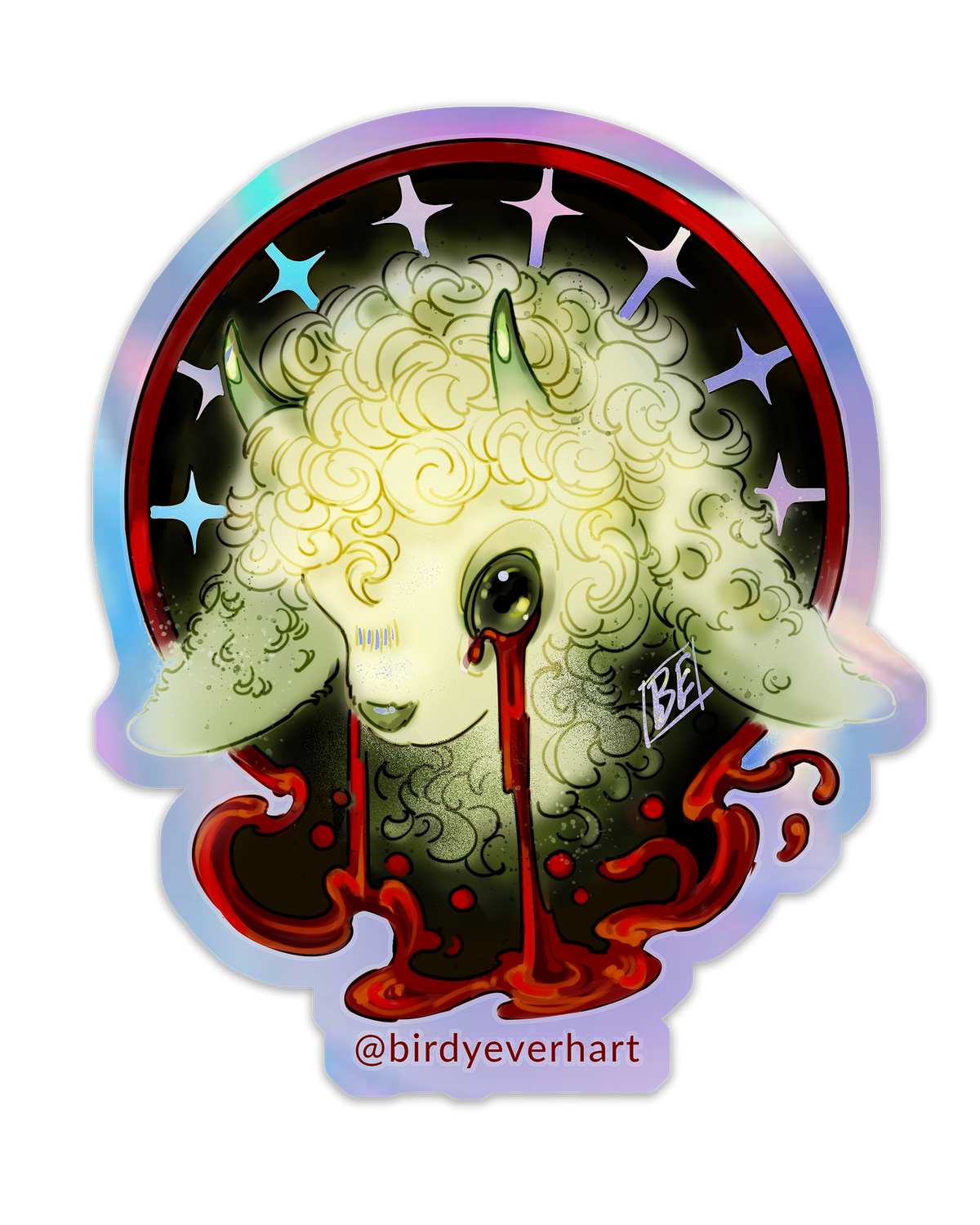 STICKER - Sacrifical Lamb in Holographic Vinyl