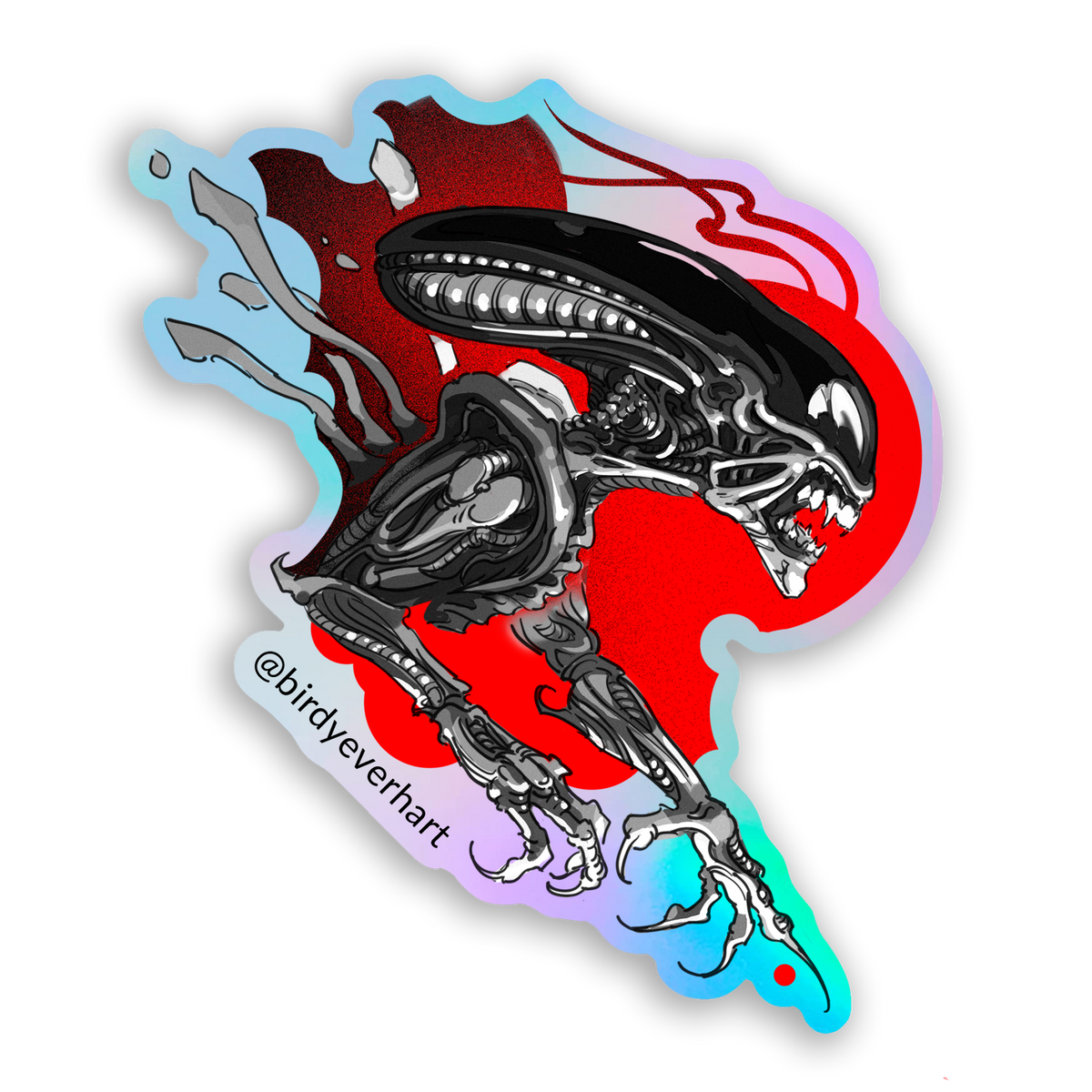 STICKER - Alien Xenomorph Holographic Vinyl